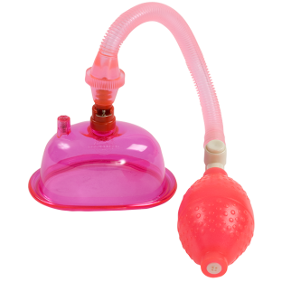 Pussy Pump with Curved Suction Chamber Pink