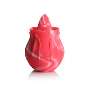 Rose Licking Clitoral Stimulator Pink Twirl