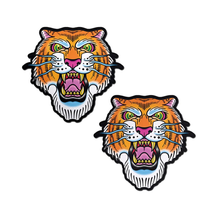 Pastease Ferocious Tattoo Jungle Cat Diamond Thom Nipple Pasties (84165) | SlipDix.com