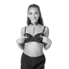 Amor Adjustable Collar with Nipple Clamps Black Amor Adjustable Collar with Nipple Clamps Black