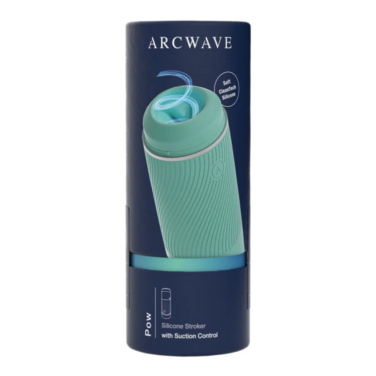 Arcwave Pow Silicone Stroker with Suction Control Mint Arcwave Pow Silicone Stroker with Suction Control Mint