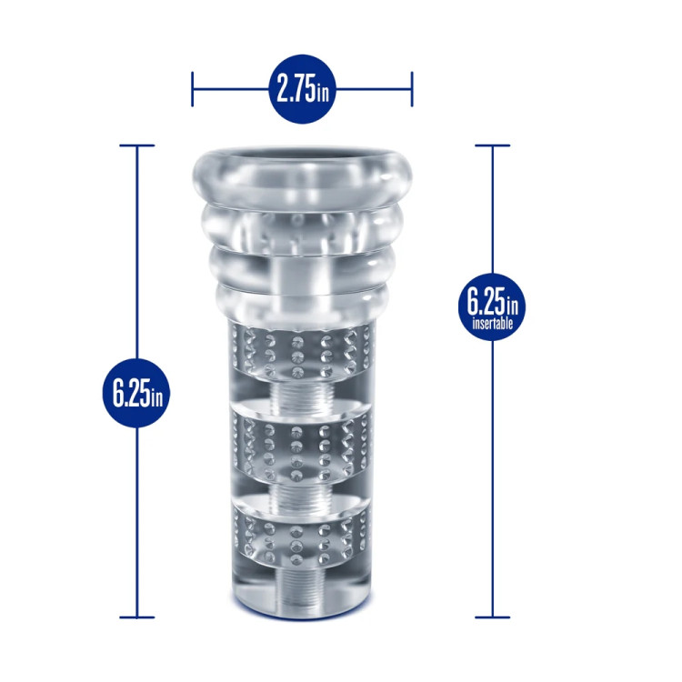 RIZE! Luz G.I.T.D. Self-Lubricating Stroker Clear RIZE! Luz G.I.T.D. Self-Lubricating Stroker Clear