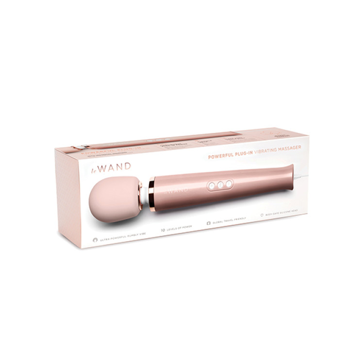 Le Wand Powerful Plug-In Vibrating Massager Rose Gold Le Wand Powerful Plug-In Vibrating Massager Rose Gold