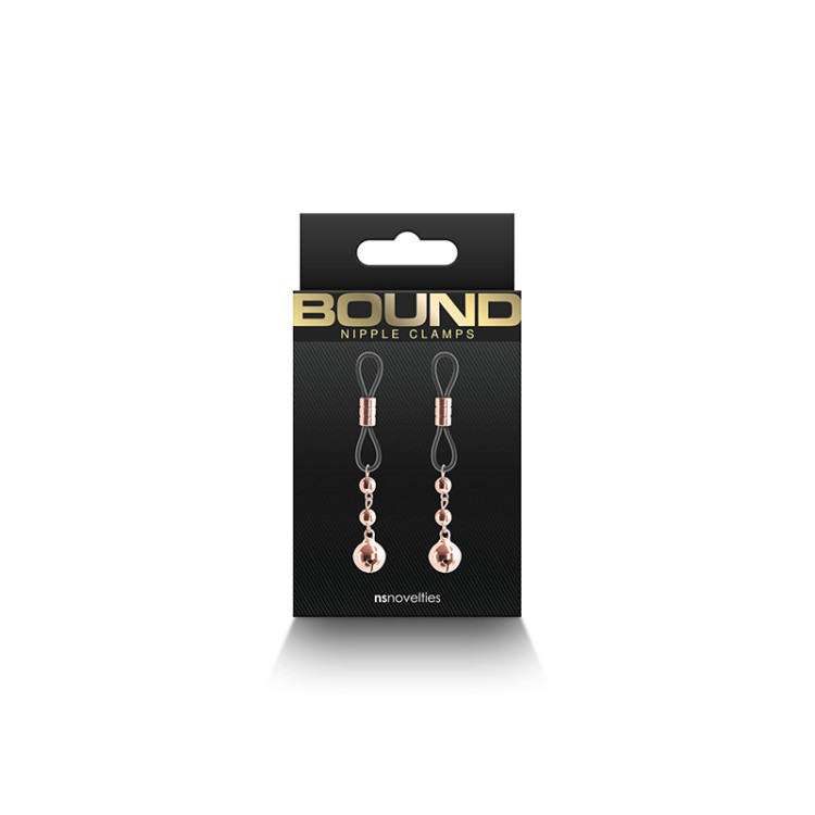 Bound Nipple Clamps D1 Rose Gold Bound Nipple Clamps D1 Rose Gold
