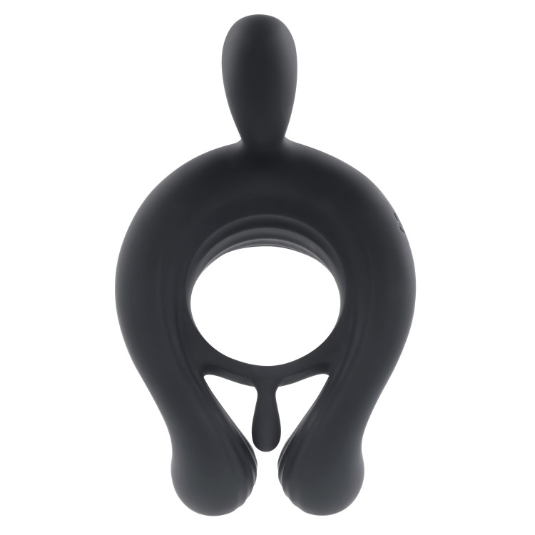Playboy Triple Play Remote-Controlled Vibrating Cock Ring with Clit Stimulator Playboy Triple Play Remote-Controlled Vibrating Cock Ring with Clit Stimulator