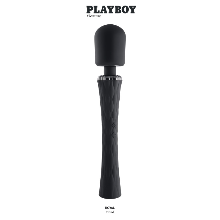 Playboy Royal Silicone Wand Vibrator Playboy Royal Silicone Wand Vibrator