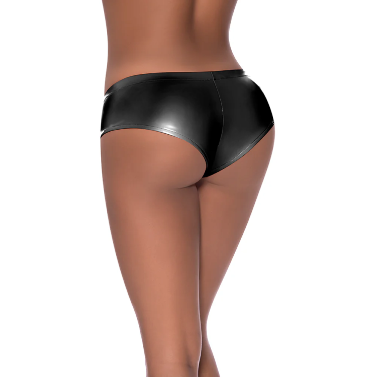 Magic Silk Hard Candy Low Rise Split Crotch Boyshort Black Magic Silk Hard Candy Low Rise Split Crotch Boyshort Black