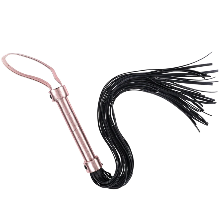 Brat Faux Leather Flogger with Wrist Loop Brat Faux Leather Flogger with Wrist Loop