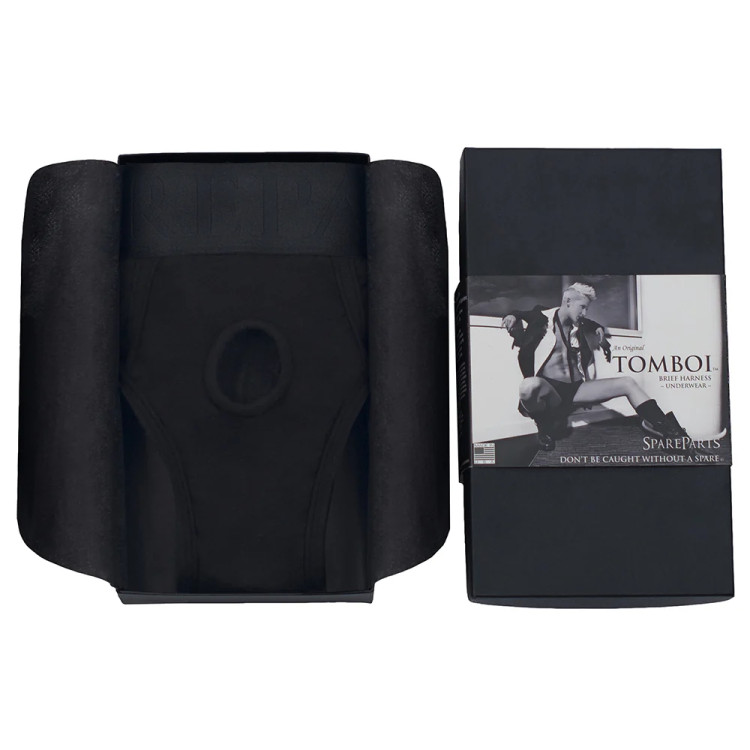 SpareParts Tomboi Rayon Briefs Harness Black SpareParts Tomboi Rayon Briefs Harness Black
