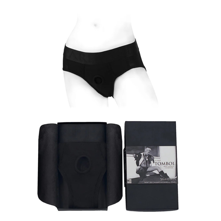 SpareParts Tomboi Rayon Briefs Harness Black SpareParts Tomboi Rayon Briefs Harness Black