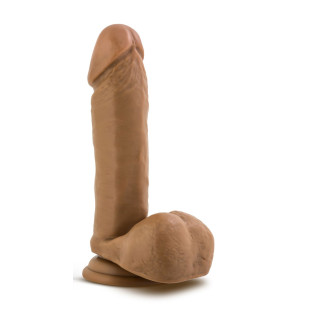 8 in. Realistic Dildo with Balls Tan