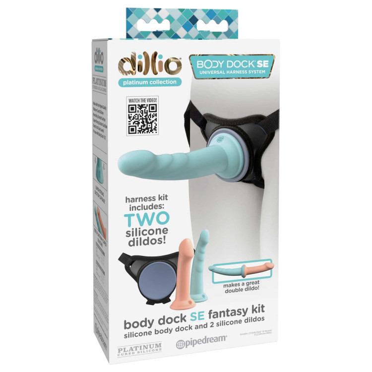 Body Dock SE Fantasy Kit with Platinum Silicone Dildos Body Dock SE Fantasy Kit with Platinum Silicone Dildos