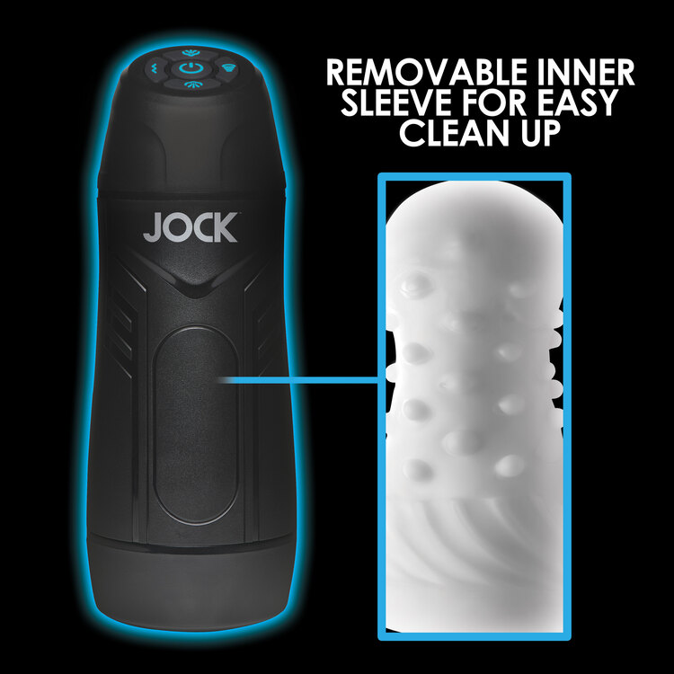 Jock 9X Sucking & Vibrating Masturbator White