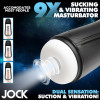 Jock 9X Sucking & Vibrating Masturbator White