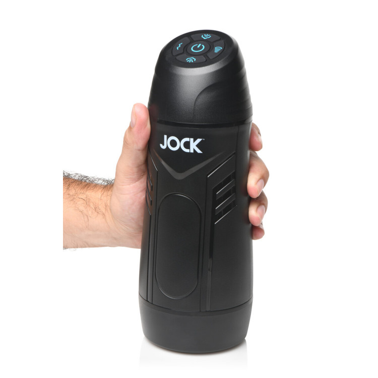 Jock 9X Sucking & Vibrating Masturbator White