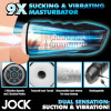 Jock 9X Sucking & Vibrating Masturbator White