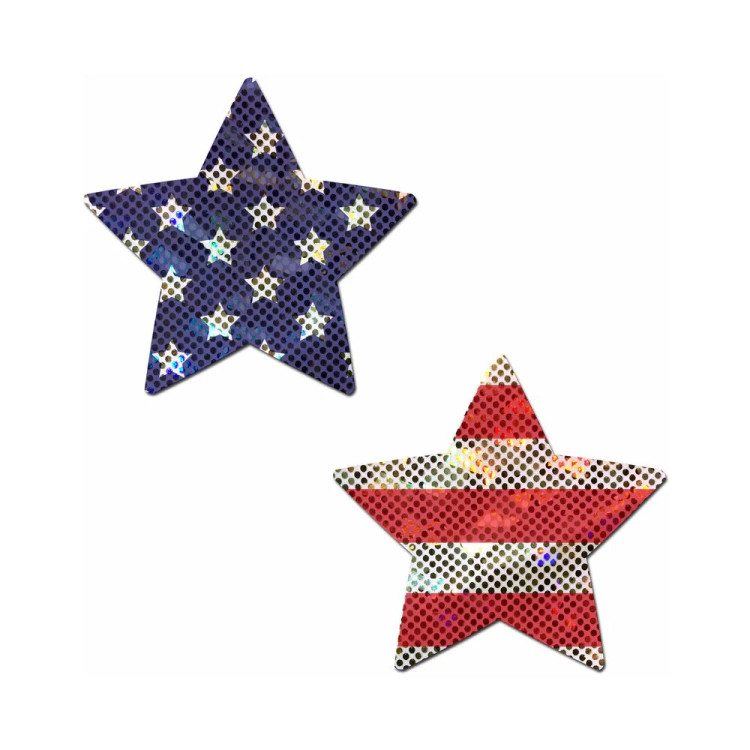 Pastease Glitter Stars & Stripes Patriotic Star Pasties (86981) by Pastease | Pasties | SlipDix.com Pastease Glitter Stars & Stripes Patriotic Star Pasties (86981) | SlipDix.com