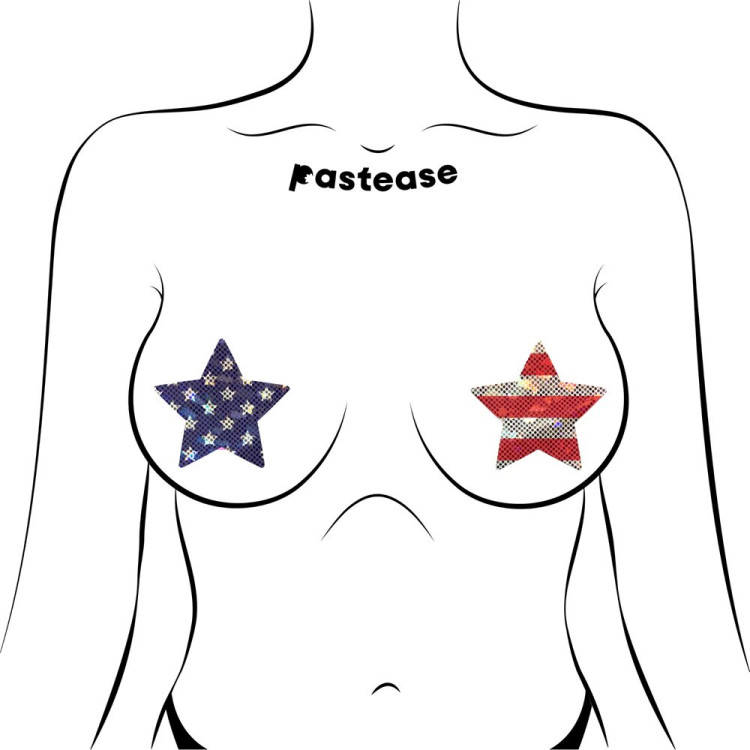 Pastease Glitter Stars & Stripes Patriotic Star Pasties (86981) by Pastease | Pasties | SlipDix.com Pastease Glitter Stars & Stripes Patriotic Star Pasties (86981) | SlipDix.com