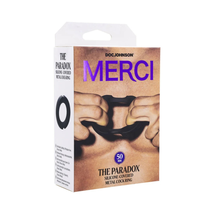Merci The Paradox Silicone-Covered Metal Cock Ring Merci The Paradox Silicone-Covered Metal Cock Ring