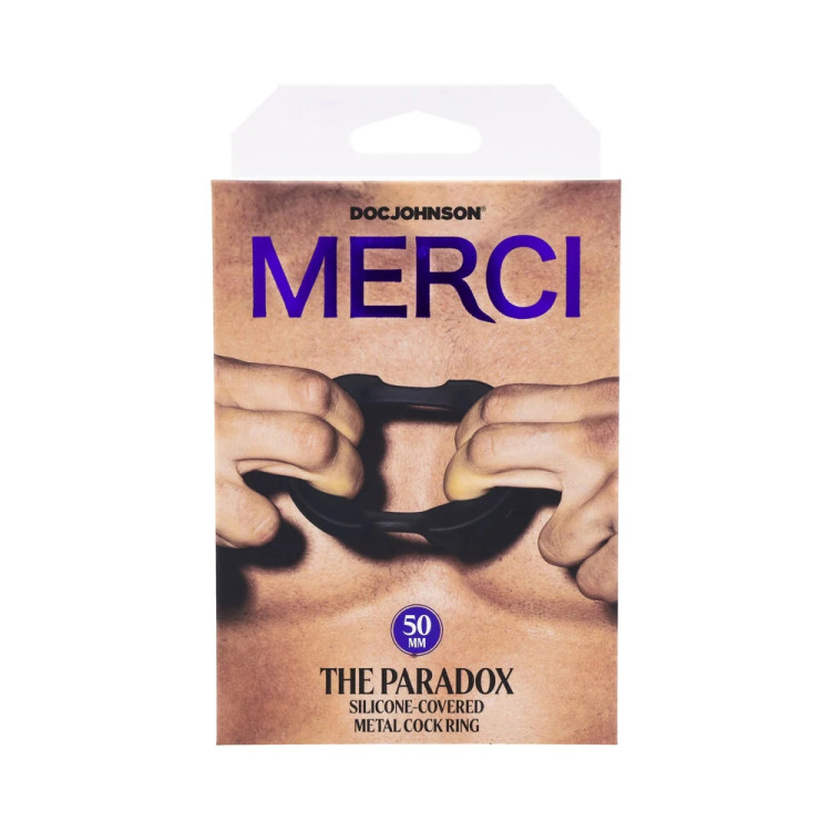 Merci The Paradox Silicone-Covered Metal Cock Ring Merci The Paradox Silicone-Covered Metal Cock Ring