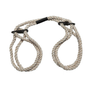 Merci Restrain 6mm Hemp Rope Wrist & Ankle Cuffs – Natural