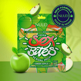 NUUD BITES Male Aphrodisiac Gummies Sour Apple