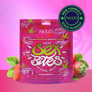 NUUD BITES Female Aphrodisiac Gummies Strawberry