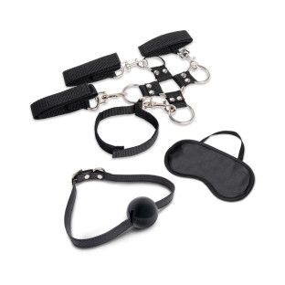 Lux Fetish Hogtie & Ball Gag 7-Pc Kit