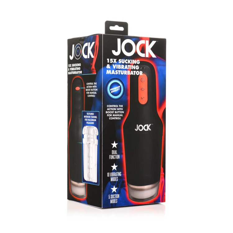 Jock 15X Sucking & Vibrating Masturbator (88569) by Curve Novelties | Sex Toys | SlipDix.com Jock 15X Sucking & Vibrating Masturbator (88569) | SlipDix.com