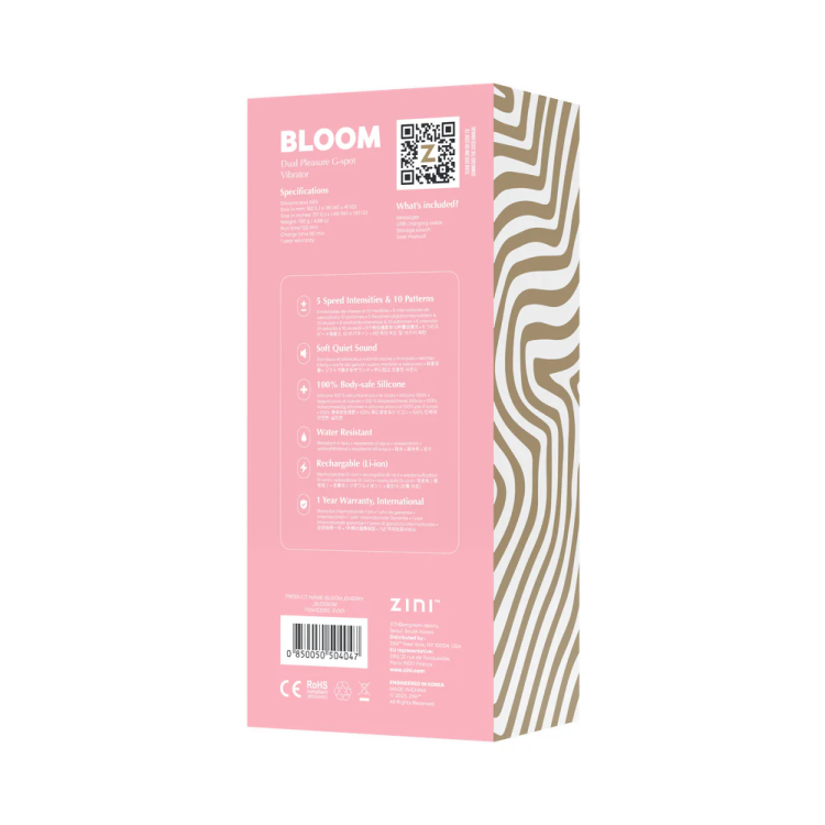 Zini Bloom Cherry Blossom Dual Pleasure G-Spot Vibrator Zini Bloom Cherry Blossom Dual Pleasure G-Spot Vibrator
