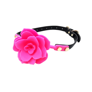 Ple'sur Breathable Silicone Flower Ball Gag Pink