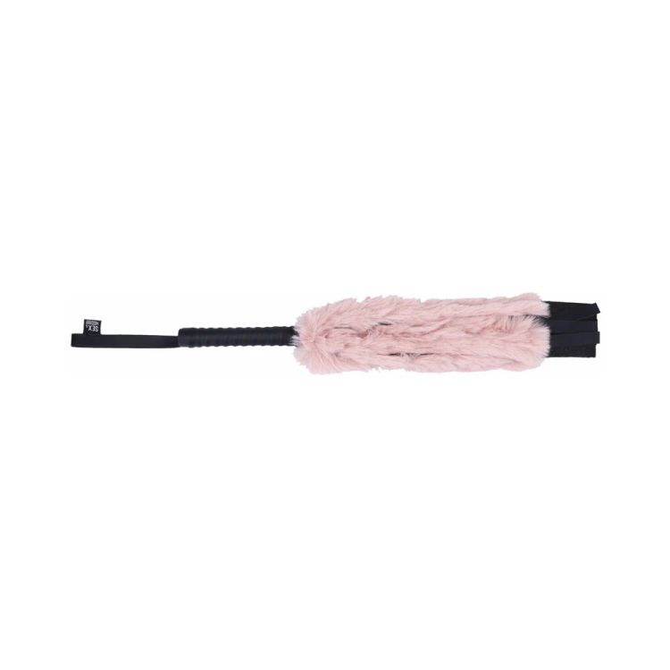 Brat Faux Fur & Vegan Leather Flogger Rose Gold & Black Brat Faux Fur & Vegan Leather Flogger Rose Gold & Black