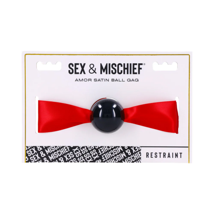 Sex & Mischief Amor Satin Ball Gag Sex & Mischief Amor Satin Ball Gag