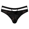 Male Power Lucifer Cut Out Strappy Thong Black
