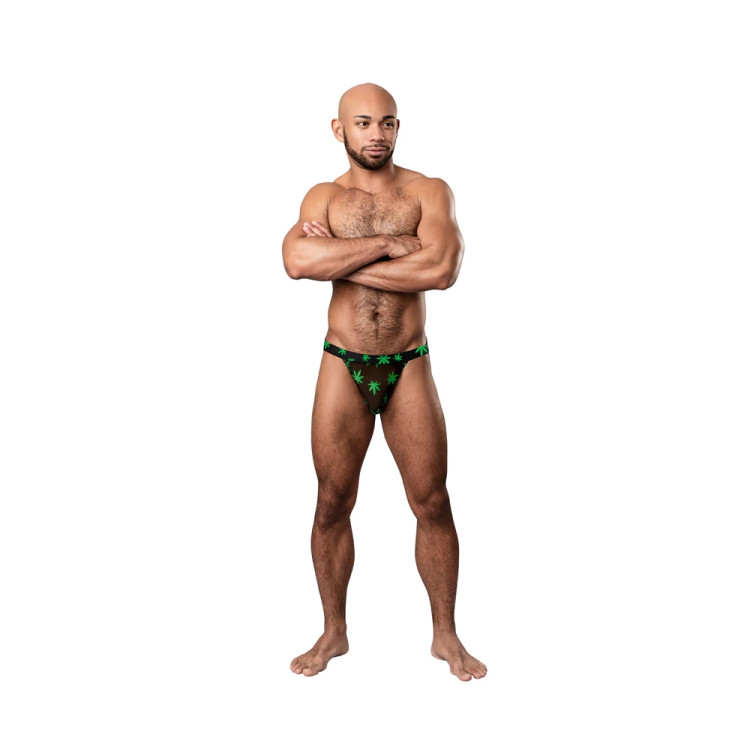 Male Power Hazy Dayz Jock Strap Pot Leaf