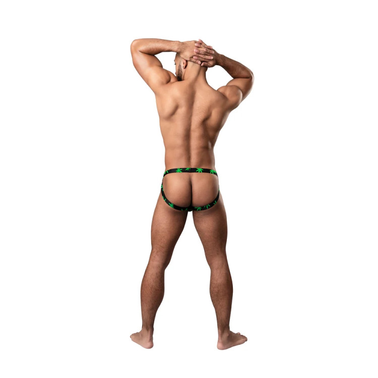 Male Power Hazy Dayz Jock Strap Pot Leaf