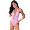 Magic Silk Daisy Teddy with Snap Crotch Daisy Print Magic Silk Daisy Teddy with Snap Crotch Daisy Print