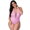 Magic Silk Daisy Teddy with Snap Crotch Daisy Print Magic Silk Daisy Teddy with Snap Crotch Daisy Print