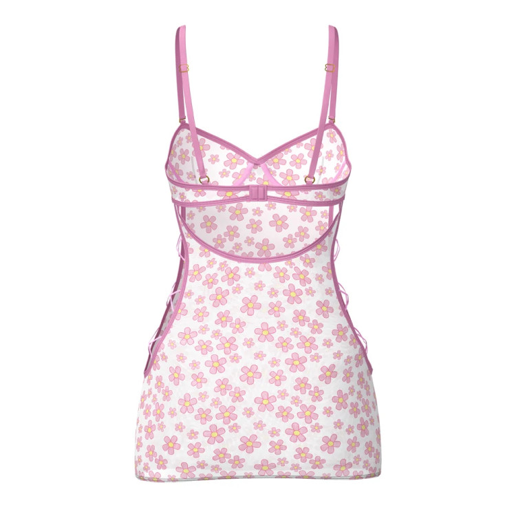 Magic Silk Daisy Dress & Tanga Set Daisy Print Magic Silk Daisy Dress & Tanga Set Daisy Print