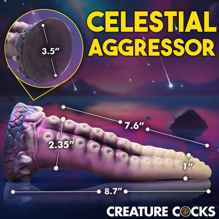 8.7 in. "Astropus" Silicone Tentacle Fantasy Dildo 8.7 in. "Astropus" Silicone Tentacle Fantasy Dildo
