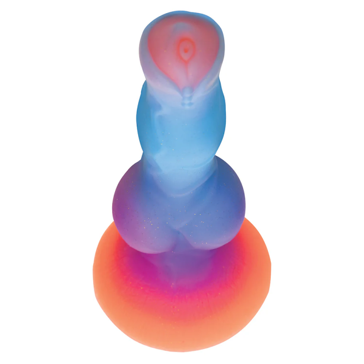 8.5 in. GITD "Space Cock" Alien Fantasy Dildo 8.5 in. GITD "Space Cock" Alien Fantasy Dildo
