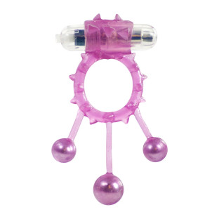 Ball Banger Vibrating Cock Ring Purple