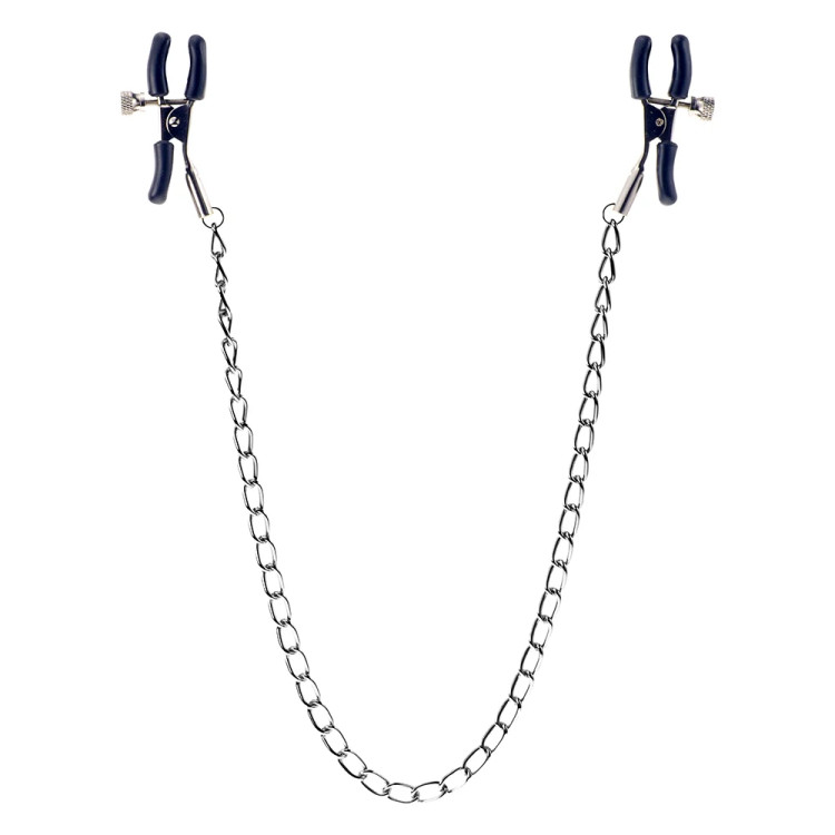Me You Us Squeeze & Please Nipple Clamps with Chain Me You Us Squeeze & Please Nipple Clamps with Chain