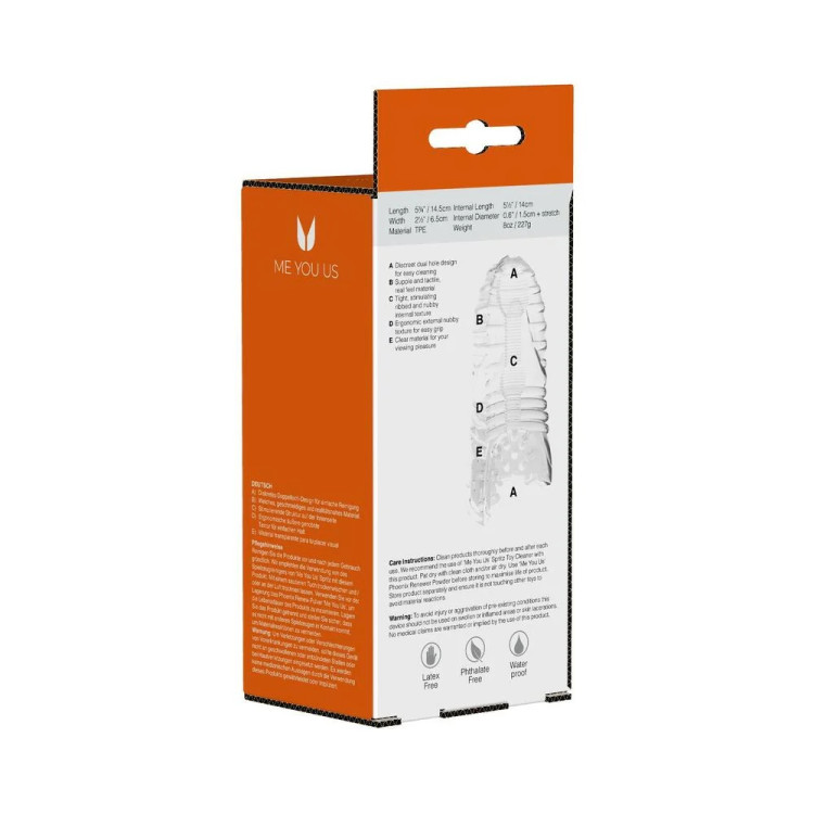 Glacier Dual End Stroker Clear Glacier Dual End Stroker Clear