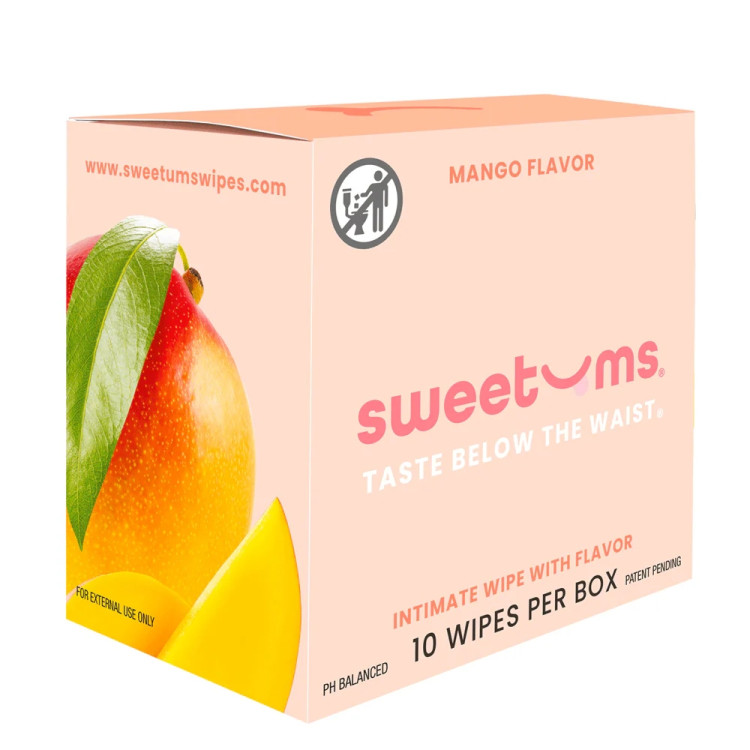 Sweetums Intimate Wipes Mango Flavor 10-Pack Sweetums Intimate Wipes Mango Flavor 10-Pack