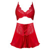 Magic Silk Sugar High Bralette Cincher Skirt & Thong Set Red Magic Silk Sugar High Bralette Cincher Skirt & Thong Set Red