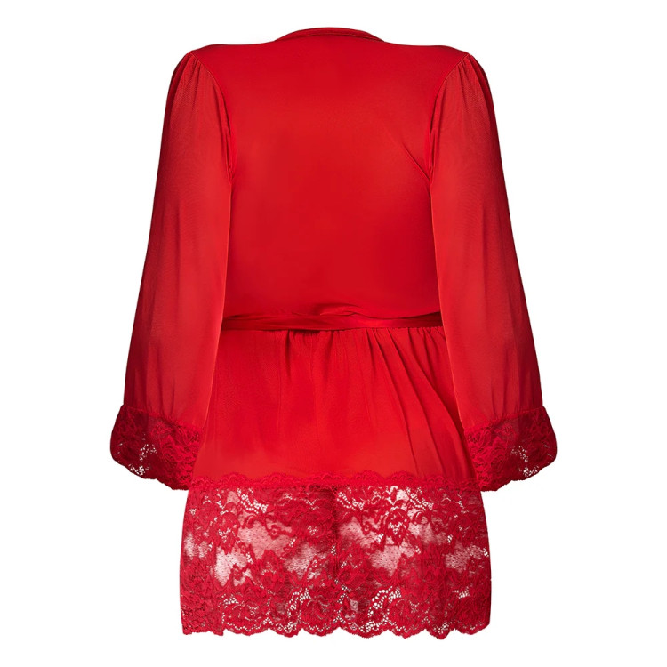 Magic Silk Sugar High 3/4 Sleeve Robe Red Magic Silk Sugar High 3/4 Sleeve Robe Red