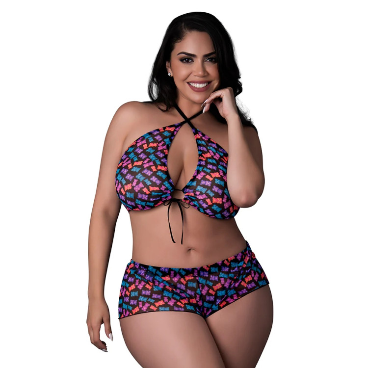 Magic Silk Hazy Dayz Halter Top & Hot Short Set Gummy Bears Magic Silk Hazy Dayz Halter Top & Hot Short Set Gummy Bears