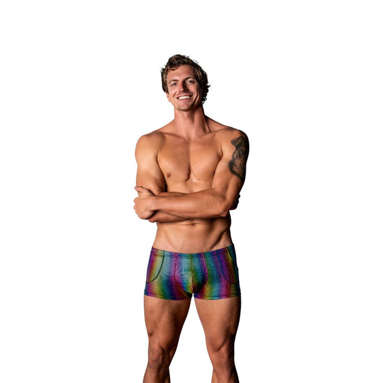 Male Power Pack & Play Pocket Boxer Short Rainbow