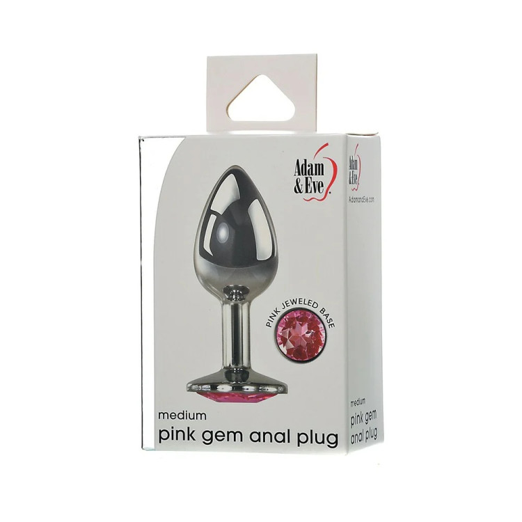 Pink Gem Anal Plug Medium Pink Gem Anal Plug Medium
